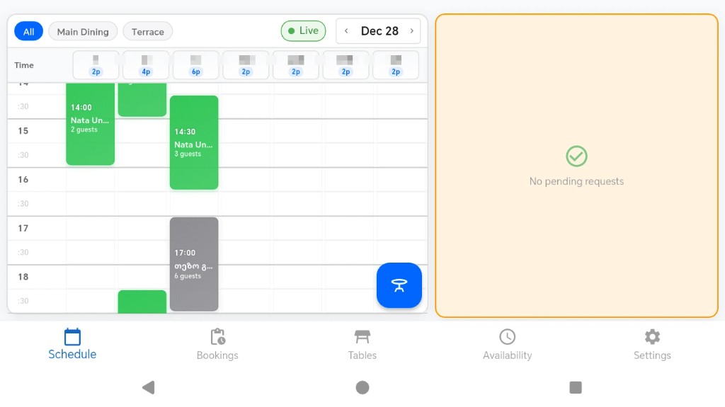 Operations Dashboard for Booking & Scheduling Platform